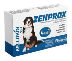 Vermífugo Zenprox Cães Grande Porte 4 Em 1