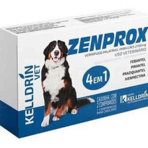 Vermífugo Zenprox Cães Grande Porte 4 Em 1