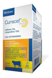 Curacef Duo 100ml Virbac  Antibiotico  Carência Zero P/leite