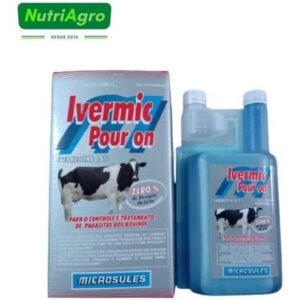 Ivermic Pour On 1 Litro Vermífugo Para Bovinos Altamente Efi