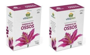 Kit 2 Farinha De Osso - Fertilizante Mineral  Com Dosador