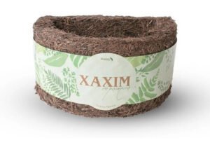 Vaso Para Jardim Vertical Parede Fibra De Xaxim Meia Lua