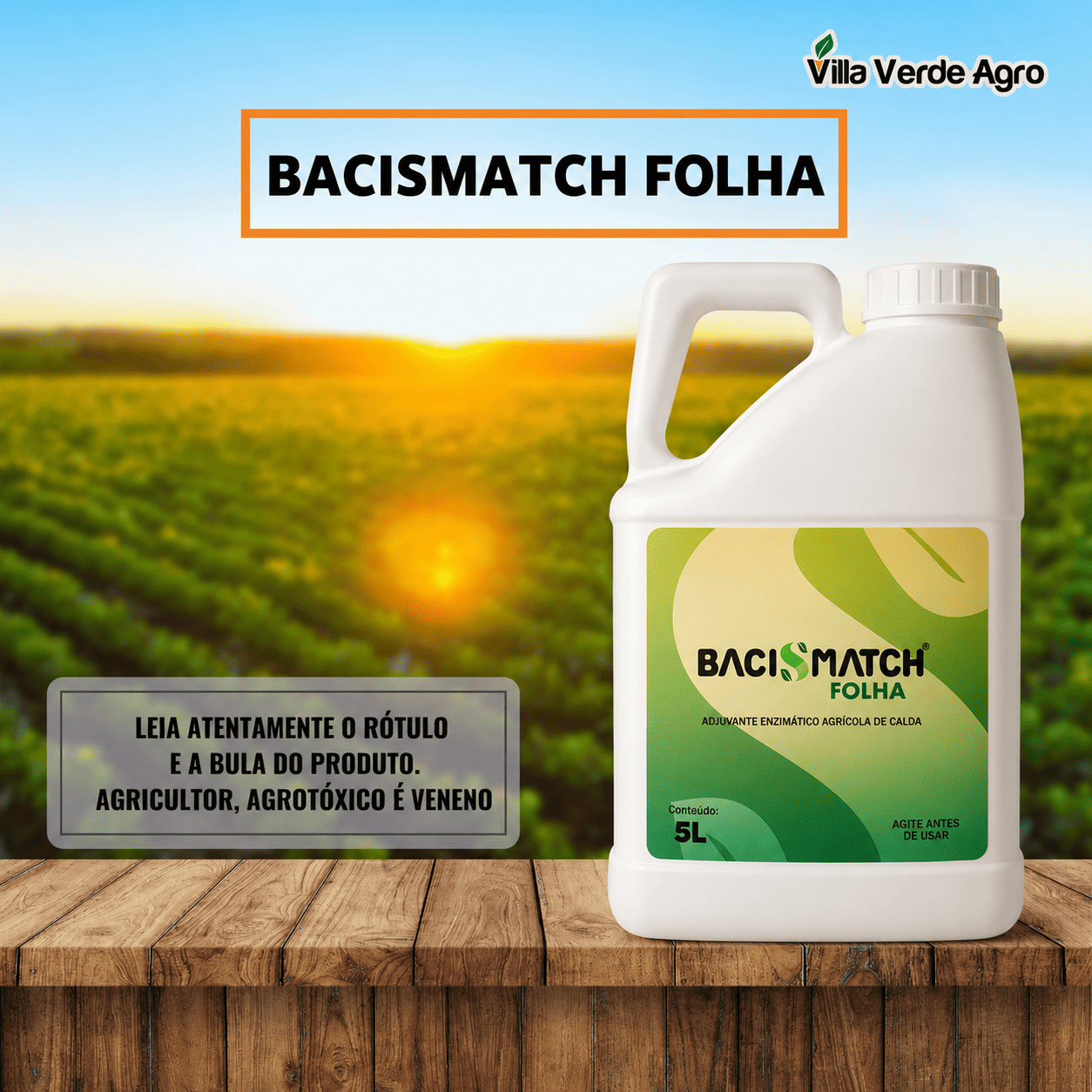 Bacismatch Folha® — Tecnologia Endodefense para Proteção Foliar - 5L