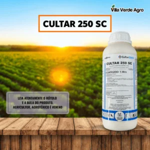 Frasco de Cultar 250 SC 1 litro, regulador de crescimento Syngenta com paclobutrazol