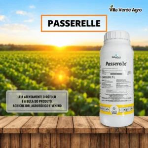 Frasco de 1 litro do Passerelle fungicida sistêmico com difenoconazol 250 g/L